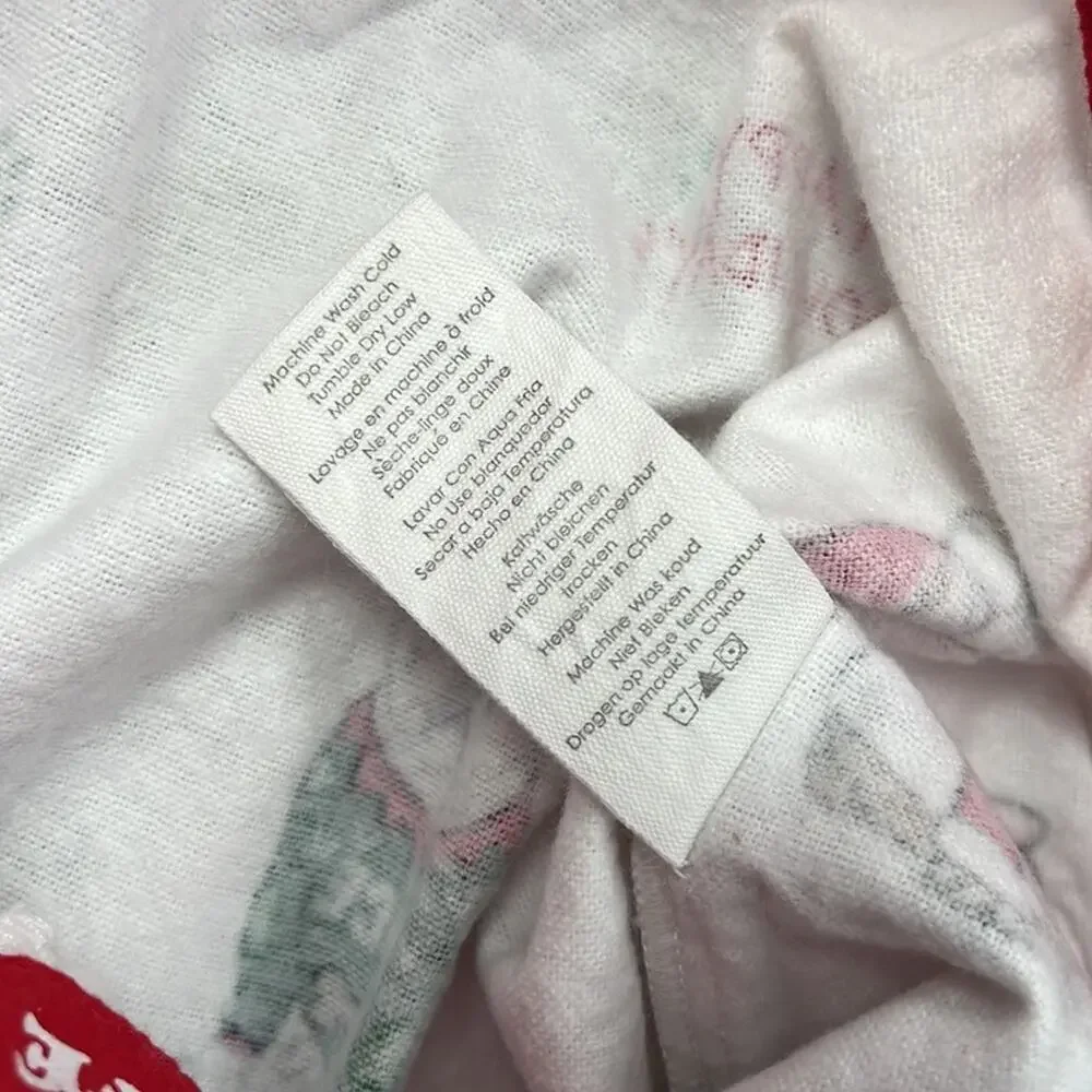 NEW PJ Salvage S‎ 100% Cotton Ivory Happy Howlidays Allover Bulldog Dog Print